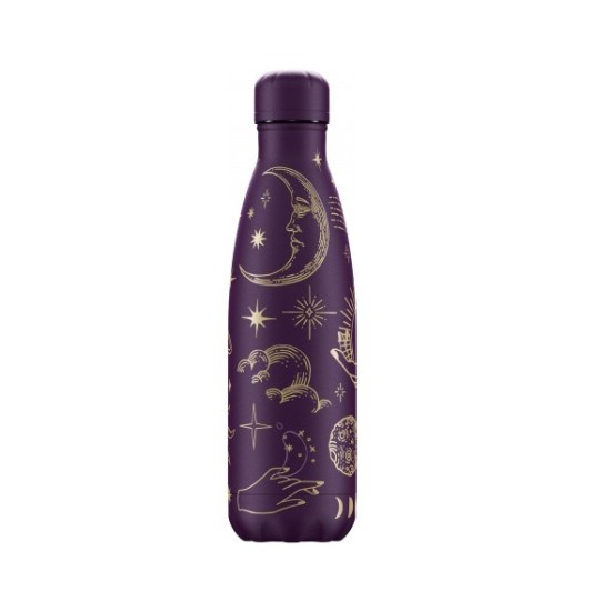 Chilly's ανοξείδωτο μπουκάλι Θερμός 500ml, Mystic Purple