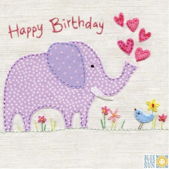 Ευχετήρια Κάρτα Γενεθλίων Ελέφαντας