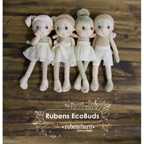 Κούκλα χειροποίητη της Rubens Barn Ecobuds "Hazel" από 100% οργανικό βαμβάκι
