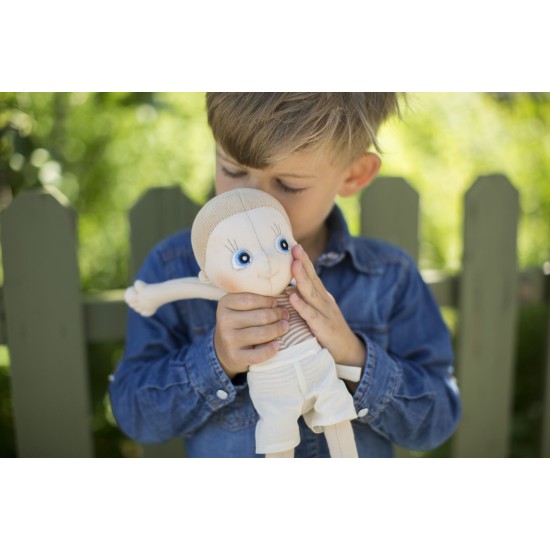 Κούκλα χειροποίητη της Rubens Barn Ecobuds "Aspen" από 100% οργανικό βαμβάκι