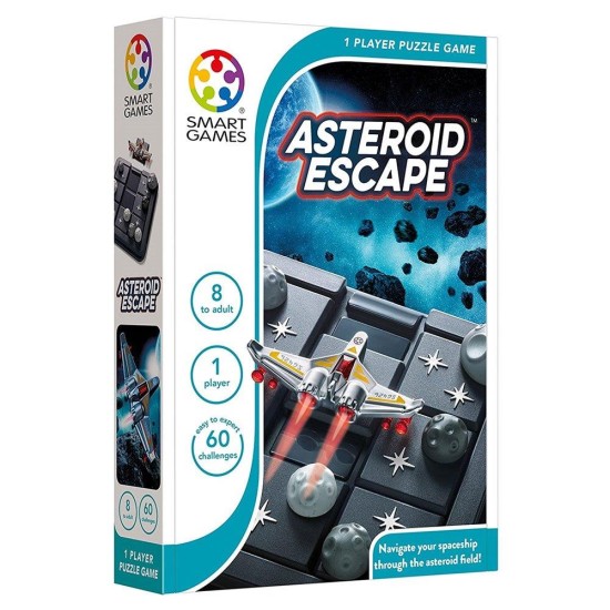 Smartgames επιτραπέζιο παιχνίδι μπλόκο στο δρόμο “Asteroid Escape" (60 προκλήσεις)
