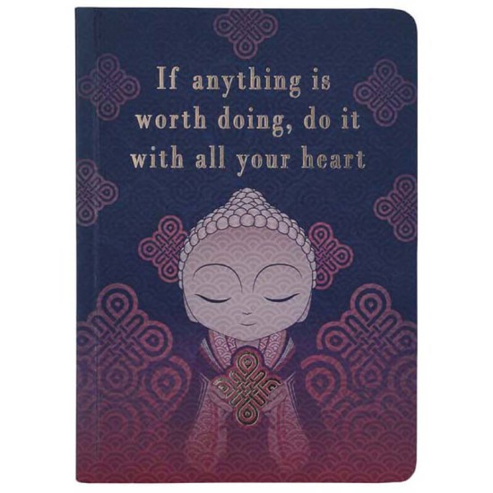 Σημειωματάριο Little Buddha "If anything is worth doing, do it with all your heart"