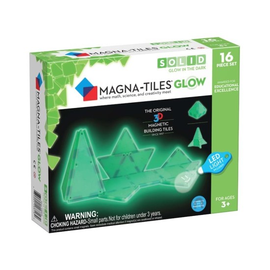 Magnatiles Μαγνητικά Πλακίδια 16 Tμχ Glow 