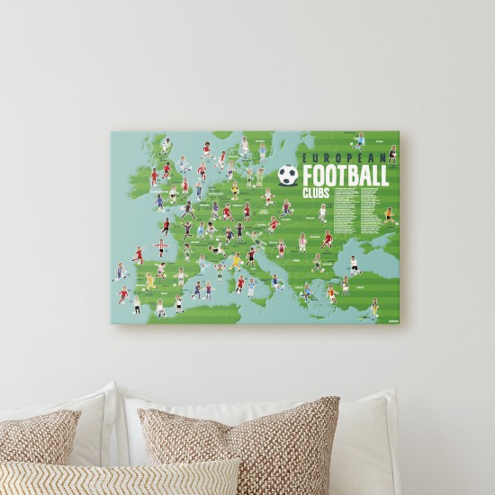 Poppik Εκπαιδευτική Αφίσα Discovery Poster με 60 Αυτοκόλλητα - Ο Κόσμος του Ποδοσφαίρου