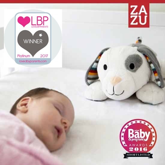 Zazu baby sleep Dex Σκυλάκι βοήθημα ύπνου με εγγραφή φωνής, αναπαραγωγή Λευκών Ήχων και Φως