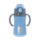 Ecolife παιδικό ανοξείδωτο μπουκάλι θερμός 300 ml με καλαμάκι, μπλε