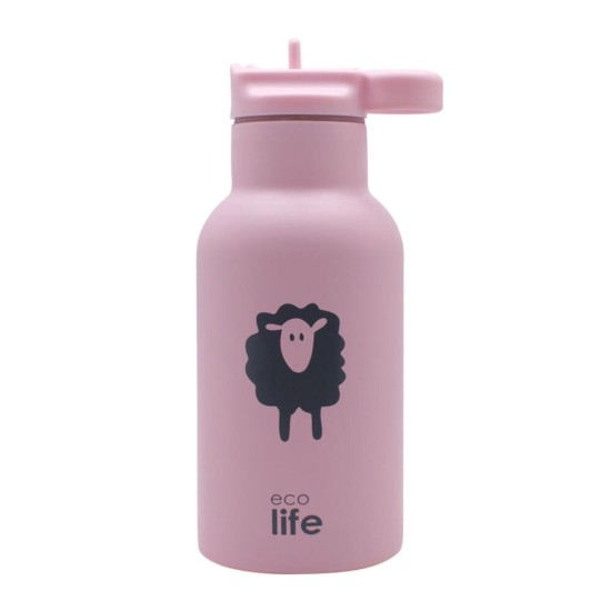 Ecolife παιδικό ανοξείδωτο μπουκάλι θερμός 350 ml Sheep Προβατάκι